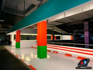 Acabados arquitectónicos 4 Pisos epoxicos en centros comerciales